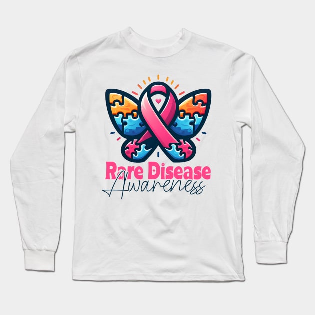 Rare Disease Day Awareness  Rare Disease Day 2024 Long Sleeve T-Shirt by click2print